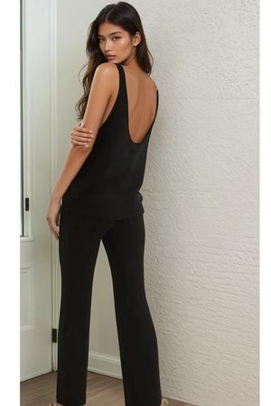 Celeste Knit Set – Black