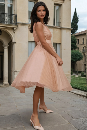 Amélie Polka Dot Midi Dress