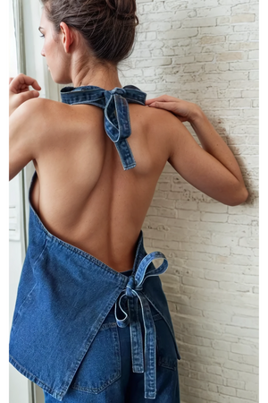 Hills Halter in Dark Denim