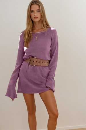 Rachael Knit Dress – Lilac