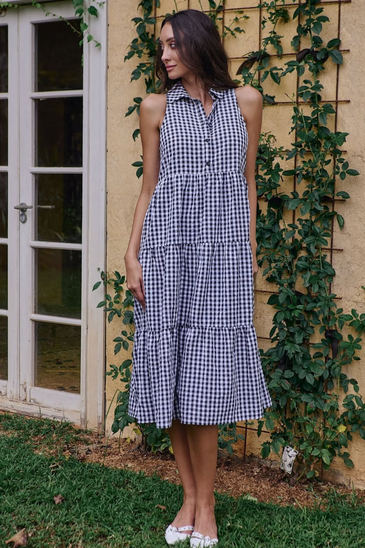 Kimbra Maxi Dress - Gingham