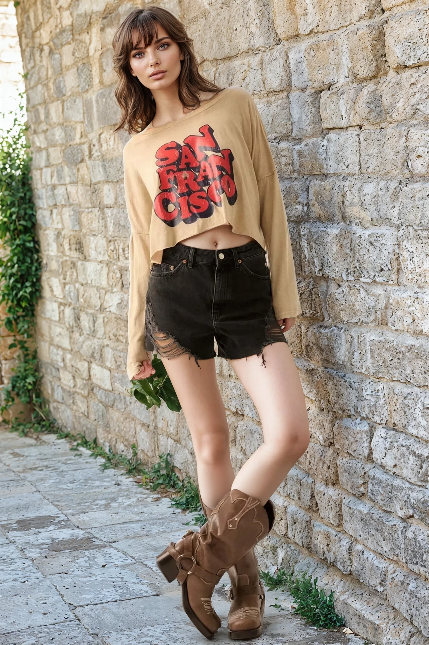 San Francisco Cropped Graphic Tee