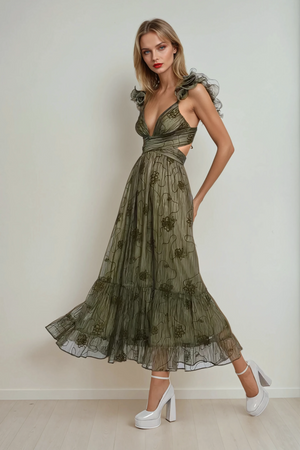 Verona Maxi Dress - Olive