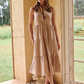 the Kimbra Maxi Dress - Beige