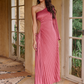 Land Of Beauty One-Shoulder Maxi Dress
