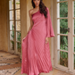 Land Of Beauty One-Shoulder Maxi Dress