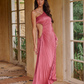 Land Of Beauty One-Shoulder Maxi Dress