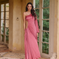 Land Of Beauty One-Shoulder Maxi Dress