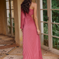 Land Of Beauty One-Shoulder Maxi Dress