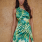 Tropical Escape One-Shoulder Mini Dress