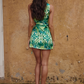 Tropical Escape One-Shoulder Mini Dress