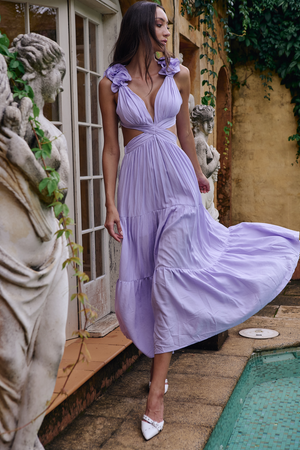 Delta Maxi Dress - Lilac