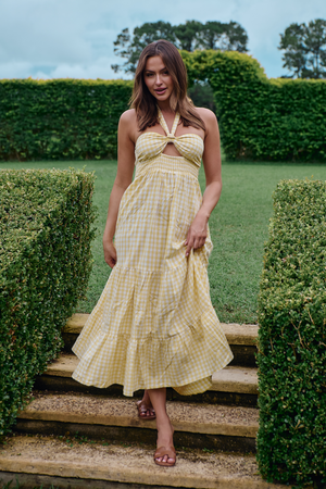 Maribelle Gingham Maxi Dress