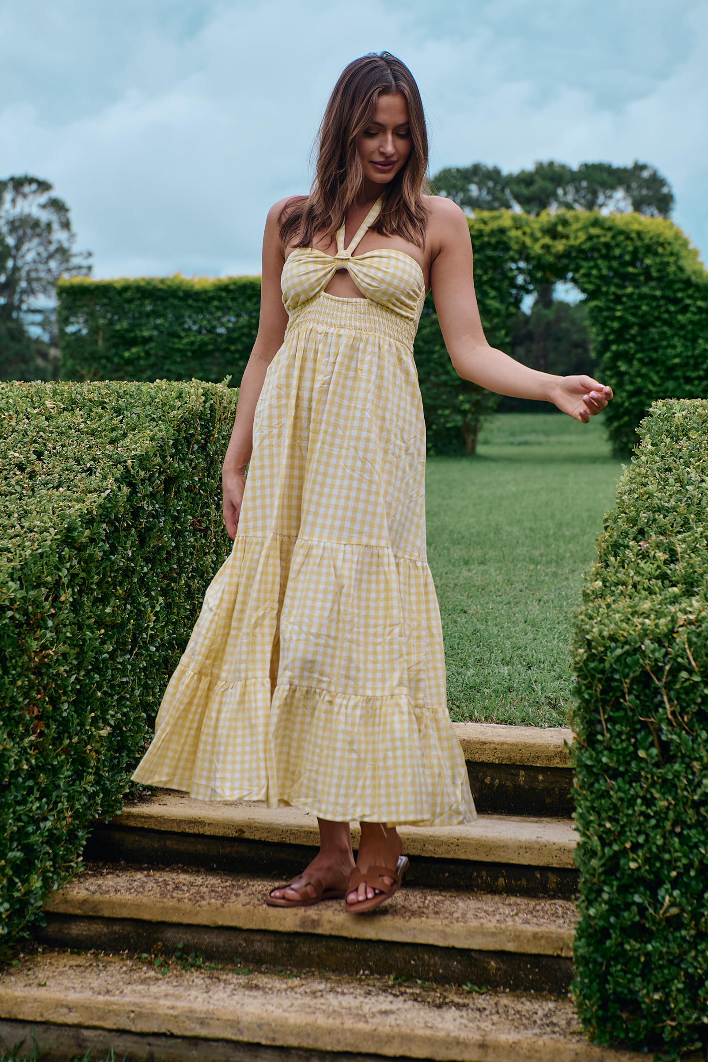 Maribelle Gingham Maxi Dress