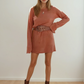 Rachael Knit Dress - Rust
