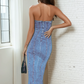 Elan Denim Maxi  Dress