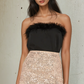 Ebony Sequin Mini Skirt