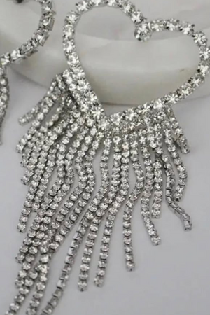 Celeste Heart Drop Earrings