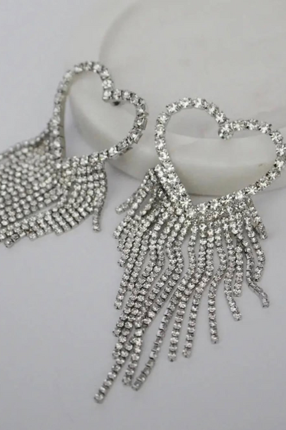 Celeste Heart Drop Earrings