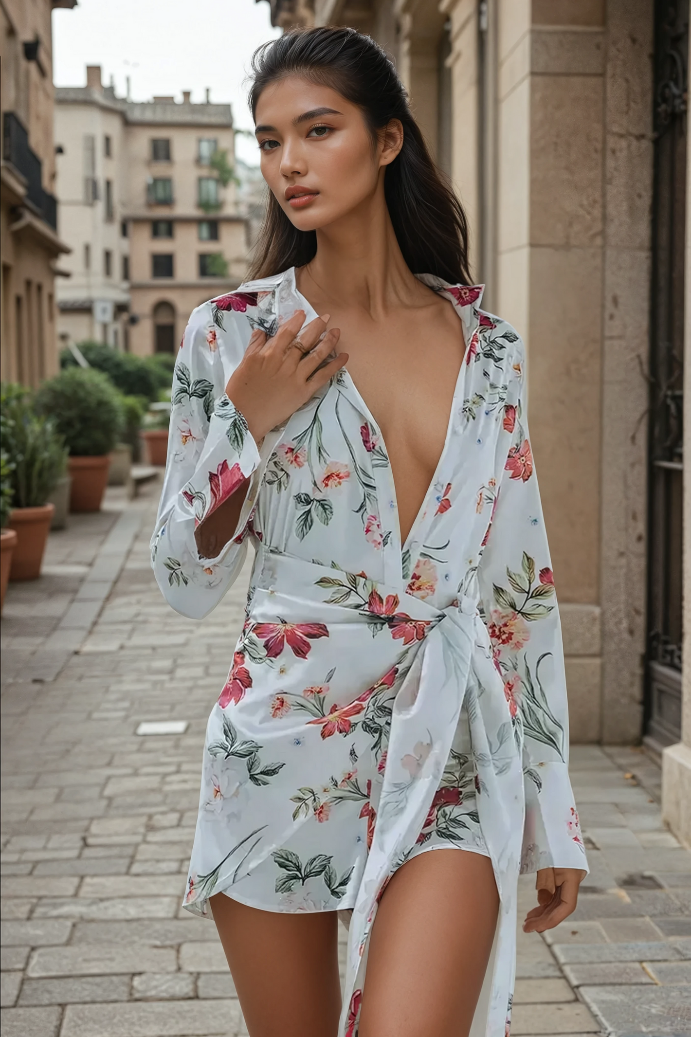 Florence Bloom Wrap Dress