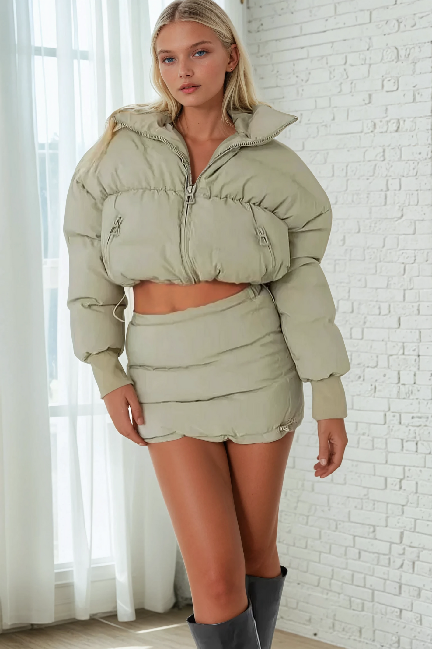 Escape Crop Puffer Jacket