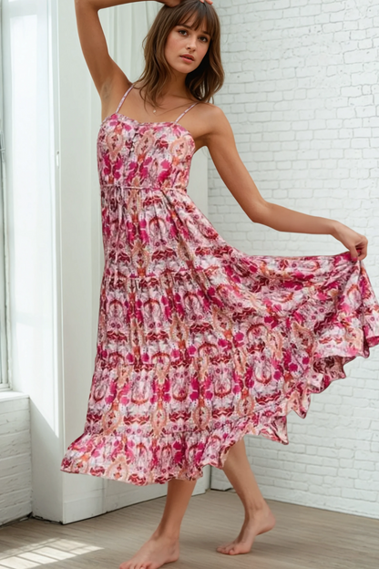 Roselane Tiered Midi Dress