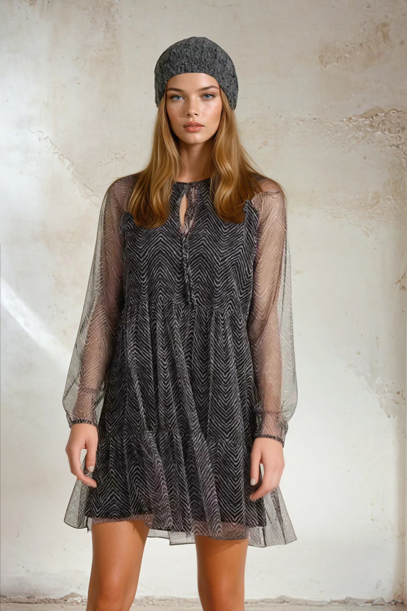 Eira Mesh Mini Dress