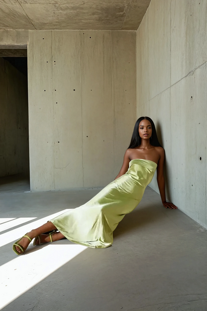 Ibiza Maxi Dress - Apple Green