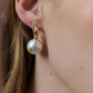 Layla Pearl Ball 18K Gold Plated Earrings