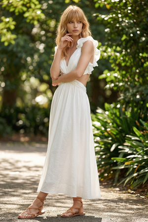 Delta Maxi Dress - White