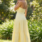 Alina Halter Maxi Dress – Lemon