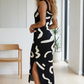 Artemis Abstract Knit Midi Dress
