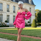 Bellamira Satin Mini Dress