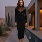Desert Muse Mesh Midi Dress