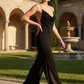 Aurelia Chain-Strap Cowl Jumpsuit
