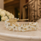 Fleur Headband in Pearl & Gold