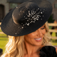Celia Racewear Plate Hat in Black