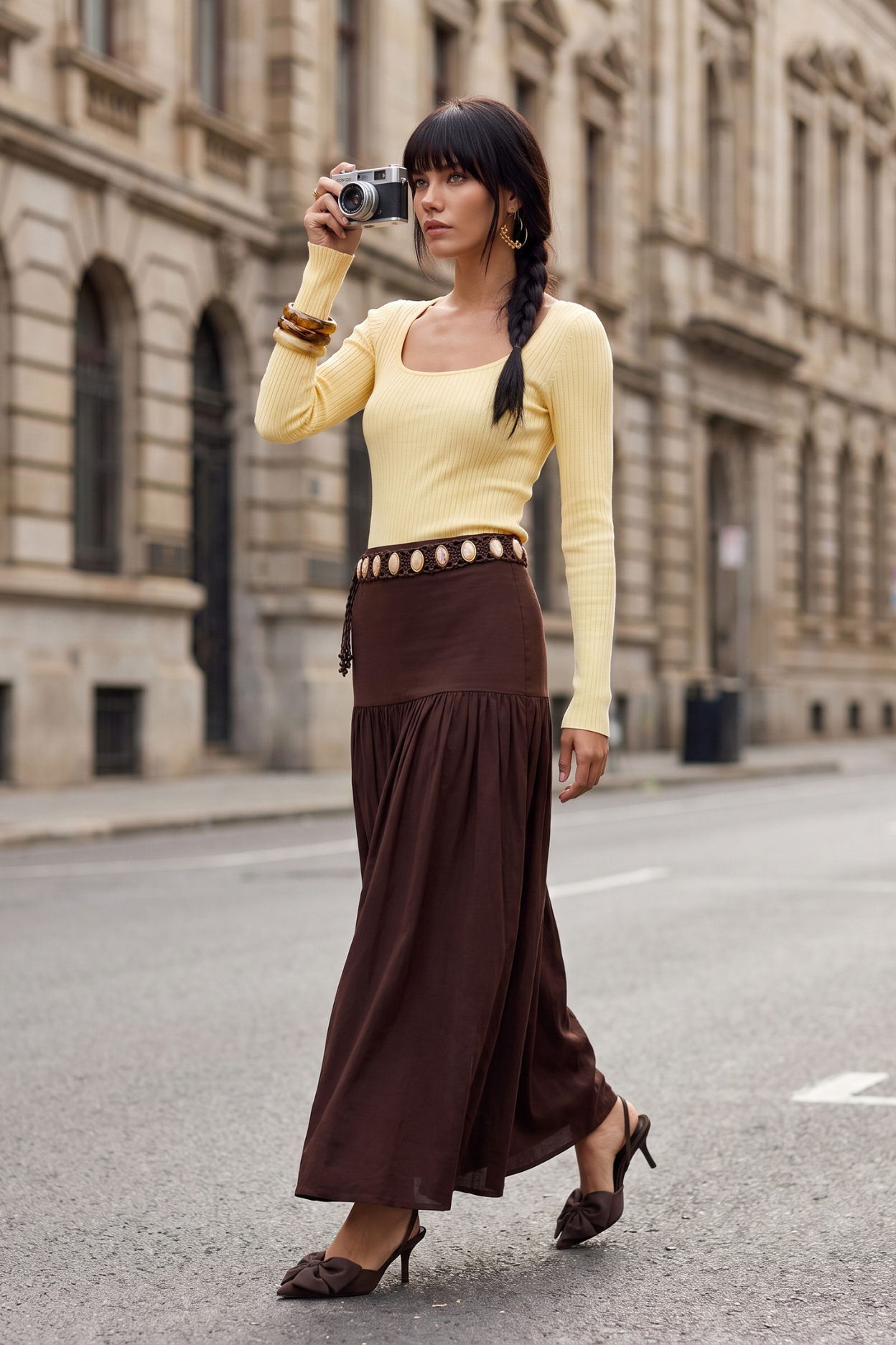 Honeyveil Ribbed Knit Top