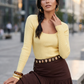 Honeyveil Ribbed Knit Top