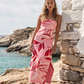 Noir Blossom Maxi Sweater Dress