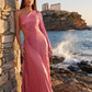 Land Of Beauty One-Shoulder Maxi Dress