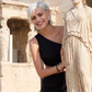 Viera Black One-Shoulder Maxi Dress