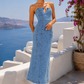 Elan Denim Maxi  Dress