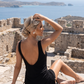 Camelia Satin Dress – Black