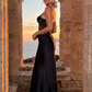 Midnight Siren Satin Corset Dress