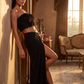 Dianna Strapless Fringe Top