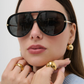 Jacqueline Aviator Sunglasses