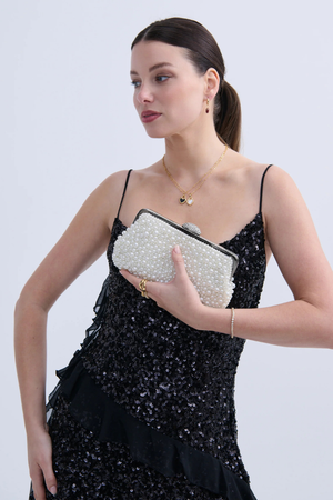Sasha Pearl Clutch Bag