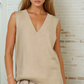 Molly Knit Vest – Beige