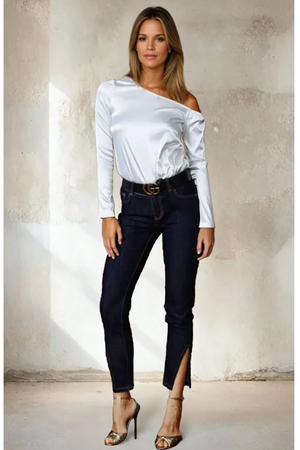 Daria Zip Hem Jeans